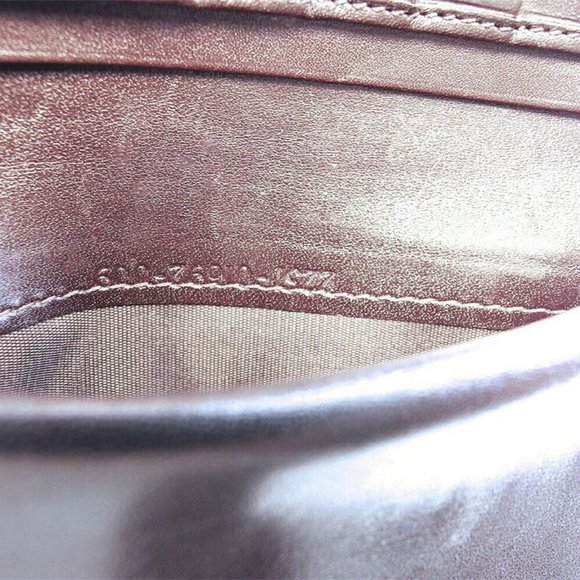 FENDI Gamaguchi Wallet Zucca Beige Canvas ~ Leather Authentic Used - Picture 10 of 10